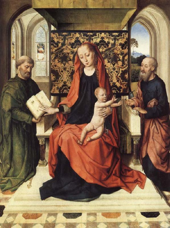 Dieric Bouts The Virgin and Child Enthroned with Saints Peter and Paul Germany oil painting art